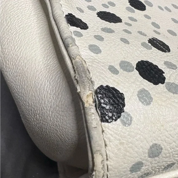 Charming Betsey Johnson Polka Dot Handbag with Pink Accents - Picture 7 of 9